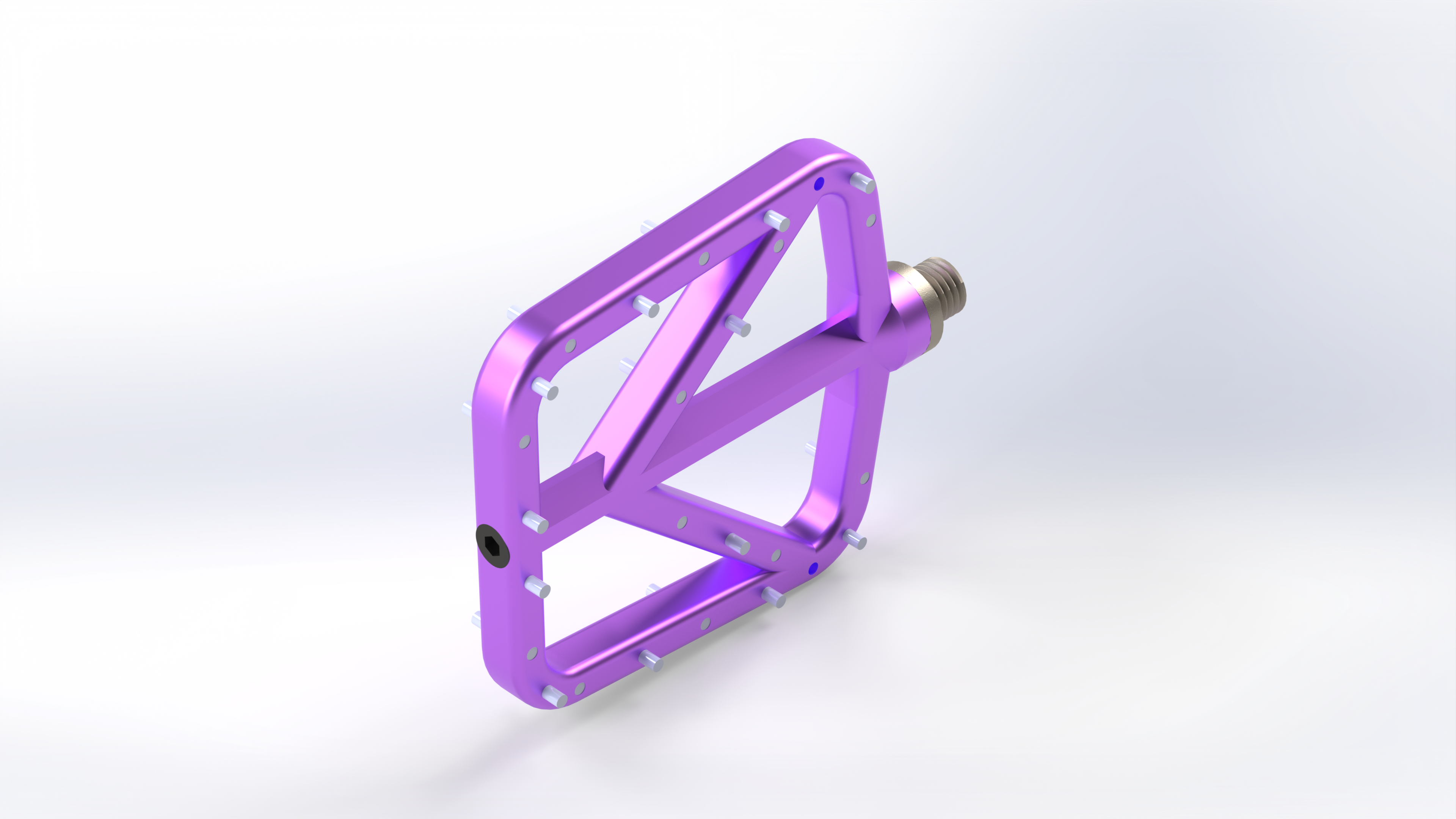 Flat Pedal Side View